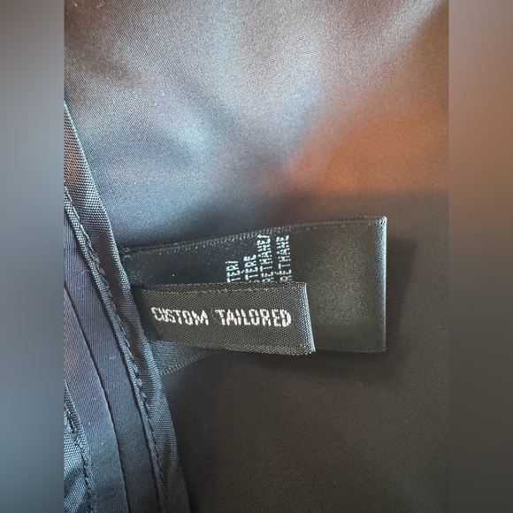 Lafayette 148 New York Black Ruffle Neckline Full Zip Jacket Size 4 Small Top - Picture 10 of 12